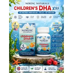 [HÀNG MỸ] Viên Nhai Dầu Cá Đậm Đặc Cho Trẻ Em Nordic Naturals Children's DHA Xtra (90 Viên)