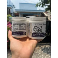 Bột Nấm Hầu thủ chay Host Defense Lion's Mane Mushroom Mycelium Powder 100g USA