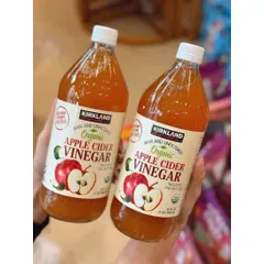 1 chai Giấm táo hữu cơ nguyên chất Kirkland Signature Organic Apple Cider Vinegar 859812