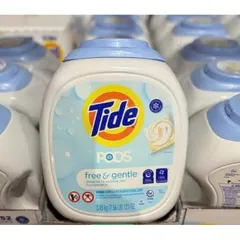 Chính hãng Mỹ Viên Nước Giặt cho da nhạy cảm Tide PODS Free & Gentle (Mỹ) 152 viên 859850