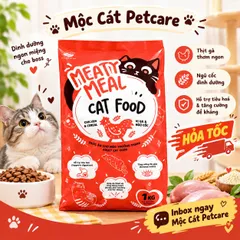 HẠT MÈO MEATY MEAL 1KG/TÚI – DƯỠNG LÔNG DA, BỔ SUNG DINH DƯỠNG