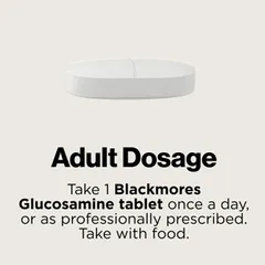 Blackmores Glucosamine Sulfate 1500mg - Hỗ trợ viêm khớp đau nhức khớp duy trì khả năng vận động kích thích tái tạo mô sụn chính hãng Úc