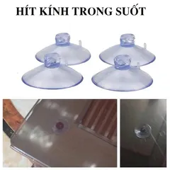 10 Nút hít kính | miếng nhựa | núm nhựa cao su hít kính kê mặt bàn 3.5cm