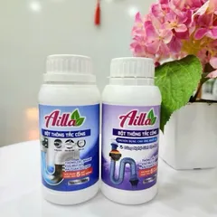 Bột thông cống Ailla 250g công nghệ thuỷ phân Đức,Thông tắc nhanh bồn cầu, bồn rửa bát, chậu rửa mặt