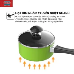 Nồi Quấy Bột Chống Dính SUNHOUSE SHG-MP14 - Đường kính 14 cm - KHÔNG DÙNG ĐƯỢC TRÊN BẾP TỪ 860311