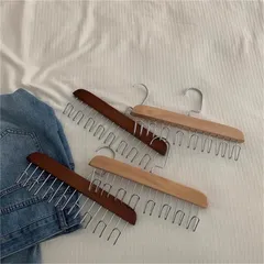 Móc gỗ treo đồ lót ⚡️ Móc gỗ treo đồ đa năng áo lót, cà vạt, dây lưng tiện dụng