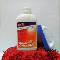 Làm sạch sàn gạch, thiết bị men sứ Dr.C CHÍNH HÃNG - Super Clean S90 Tẩy Xi Măng, Vôi Vữa Trên Bề Mặt Sàn Gạch