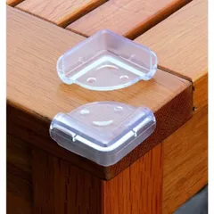 4 Miếng bịt góc bàn, miếng bọc cạnh bàn, bịt góc vuông bằng silicon
