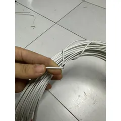 50 Mét dây thép bọc nhựa màu trắng mềm dẻo không rỉ 2.5li - Binh an shop