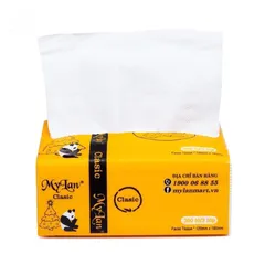 Giấy ăn gấu trúc Mylan 3 lớp (xách 10 gói/ mỗi gói 100 tờ) siêu dai mềm mịn