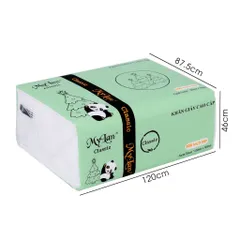 Giấy ăn gấu trúc Mylan 3 lớp (xách 10 gói/ mỗi gói 100 tờ) siêu dai mềm mịn