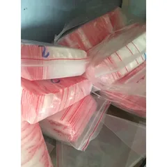 100 gam túi zip viền đỏ/ túi zip đủ cỡ loại 1