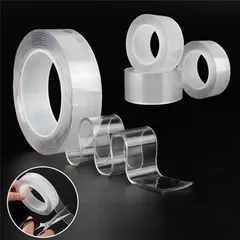 Băng dính 2 mặt trong suốt đa năng siêu dính cuộn 3 mét