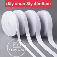 5 mét dây chun  1cm  và 2cm phụ liệu may