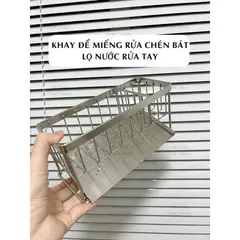 Giá Để Đồ Rửa Chén Bát  inox 304 chống rỉ Kệ Đựng Đồ Bồn Rửa Bát Tiện Lợi Kèm Khay Hứng Nước