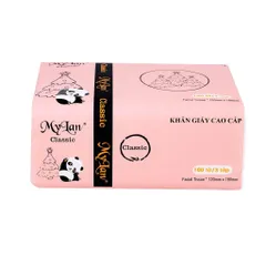 Giấy ăn gấu trúc Mylan, Thùng 30 gói rút 3 màu cao cấp, mềm mịn, an toàn ( mẫu mới nhất)
