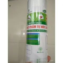 Túi Đựng Thực Phẩm Tự Hủy Sinh Học 25cm x 35cm(500gr/cuộn). An toàn cho người dùng - Bảo vệ môi trường