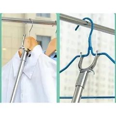 Cây phơi quần áo bằng inox kéo dài, Cây gậy lấy đồ trên cao có thể kéo dài xếp gọn