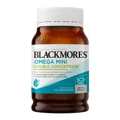Blackmores Omega Mini Double Concentrate -  Hỗ trợ tim mạch tăng tuần hoàn máu giảm nguy cơ xơ vữa động mạch và hình thành cục máu đông chính hãng Úc