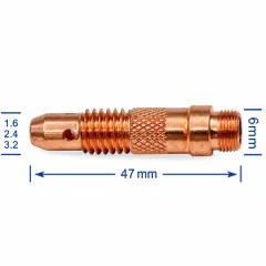 Thoát Khí, Thân Kẹp Kim Mỏ Hàn TIG WP26 - Phụ Kiện Mỏ Hàn TIG WP17/18/26