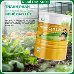 COMBO 3 HỘP Bột Nghệ Gạo Lứt Thuần Chay Tâm An - Bột Rau Củ Đậu Hạt Tốt Cho Hệ Tiêu Hóa, Dạ Dày