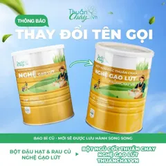COMBO 3 HỘP Bột Nghệ Gạo Lứt Thuần Chay Tâm An - Bột Rau Củ Đậu Hạt Tốt Cho Hệ Tiêu Hóa, Dạ Dày