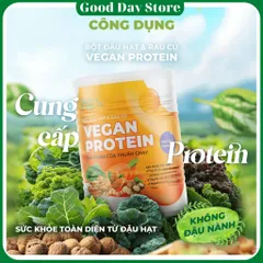Bột Vegan Protein Thuần Chay Từ Đậu Hạt Rau Củ | Không Đậu Nành | Hộp 420g