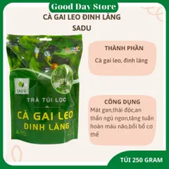 Trà Túi Lọc Cà Gai Leo Đinh Lăng SADU 250g 50 Túi Lọc | Trà Thảo Mộc Thiên Nhiên Tiện Lợi