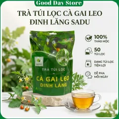 Trà Cà Gai Leo Đinh Lăng SADU 250g | Trà Thảo Mộc Túi Lọc 50 Gói Dễ Pha Tiện Mang Theo