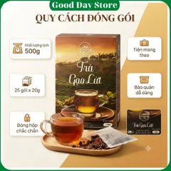 COMBO 3 HỘP Trà Gạo Lứt Tây Nguyên Food Hỗ Trợ Giảm Cân Thanh Lọc Cơ Thể Mát Gan Ngủ Ngon