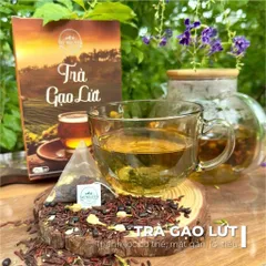 COMBO 3 HỘP Trà Gạo Lứt Tây Nguyên Food Hỗ Trợ Giảm Cân Thanh Lọc Cơ Thể Mát Gan Ngủ Ngon