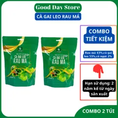 COMBO 2 TÚI Trà Túi Lọc Cà Gai Leo Rau Má SADU - Hỗ Trợ Giải Nhiệt, Thanh Lọc Cơ Thể