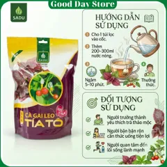 Trà TÍA TÔ cà gai leo Sadu bịch 250gram,Thảo Mộc Tự Nhiên, Dễ Pha Dễ Uống Hàng Ngày