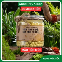 COMBO 2 HỘP Viên Tinh Nghệ Sữa Ong Chúa Thuận Thiên NGUYÊN BẢN - Viên Mềm Tan Thơm Ngon
