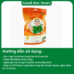 COMBO 2 TÚI Trà cà gai leo lá ổi Sadu Thành phần gồm lá ổi và cà gai leo - Dạng túi lọc dễ dùng