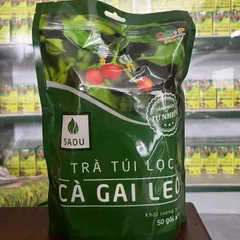 COMBO 4 TÚI Trà mát gan cà gai leo Sadu NGUYÊN CHẤT , Túi Lọc Tiện Lợi, Thảo Mộc Tự Nhiên
