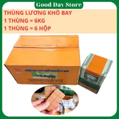 THÙNG 6 Hộp Lương Khô Bay 6 Kg, Lương Khô Thơm Ngon Cung Cấp Dinh Dưỡng