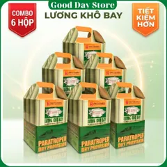 THÙNG 6 Hộp Lương Khô Bay 6 Kg, Lương Khô Thơm Ngon Cung Cấp Dinh Dưỡng