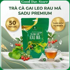 Trà Cà Gai Leo Rau Má SADU 50 Túi Lọc Hỗ Trợ Thanh Nhiệt Thảo Mộc Tự Nhiên