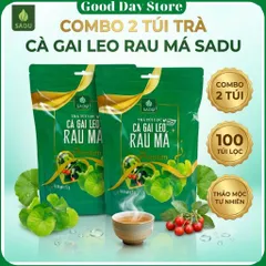 Trà Cà Gai Leo Rau Má SADU 50 Túi Lọc Hỗ Trợ Thanh Nhiệt Thảo Mộc Tự Nhiên