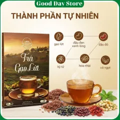 COMBO 2 HỘP Trà Gạo Lứt Tây Nguyên Food Thanh Lọc Cơ thể,Mát Gan,Ngủ Ngon,Thơm Ngon,Dễ Dùng