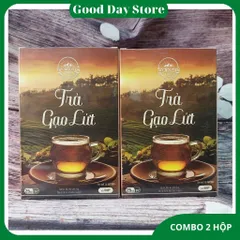 COMBO 2 HỘP Trà Gạo Lứt Tây Nguyên Food Thanh Lọc Cơ thể,Mát Gan,Ngủ Ngon,Thơm Ngon,Dễ Dùng