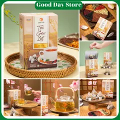 Trà Gạo Lứt Đông Trùng Hạ Thảo Quê Việt Thành Phần Tự Nhiên Túi Lọc Dùng Mỗi Ngày Tốt Cho Sức Khỏe