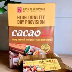 Lương Khô Cacao 22 Chính Hãng 700g / Giàu Năng Lượng,Tiện Lợi Khi Đi Du Lịch,Dã Ngoại,Dự Trữ Đồ Ăn