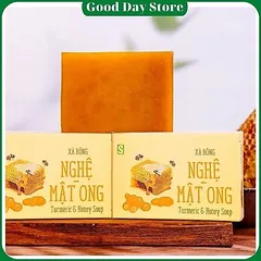 Xà Bông Sinh Dược Mật Ong Nghệ 100% Thiên Nhiên – Làm Sạch Dịu Nhẹ, Dưỡng Ẩm Cho Làn Da Mềm Mịn