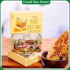 Xà Bông Sinh Dược Mật Ong Nghệ 100% Thiên Nhiên – Làm Sạch Dịu Nhẹ, Dưỡng Ẩm Cho Làn Da Mềm Mịn