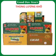 THÙNG Lương khô dinh dưỡng dùng để ăn sáng,ăn bữa phụ,ăn khi đi du lịch,dùng để cứu trợ thiên tai