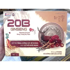 20B Ginseng bồi bổ cơ thể, ăn ngủ ngon, cho người suy nhược gầy mòn, thiếu máu, mệt mỏi, chán ăn, thời kỳ dưỡng bệnhh 