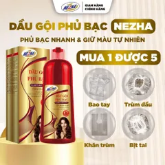 [HÀNG MỚI] Dầu Gội Phủ Bạc Thảo Dược NEZHA - Nhuộm Đen Tự Nhiên, Giữ Màu Lâu, Dịu Nhẹ Không Gây Khó Chịu Da Đầu