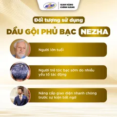 [HÀNG MỚI] Dầu Gội Phủ Bạc Thảo Dược NEZHA - Nhuộm Đen Tự Nhiên, Giữ Màu Lâu, Dịu Nhẹ Không Gây Khó Chịu Da Đầu